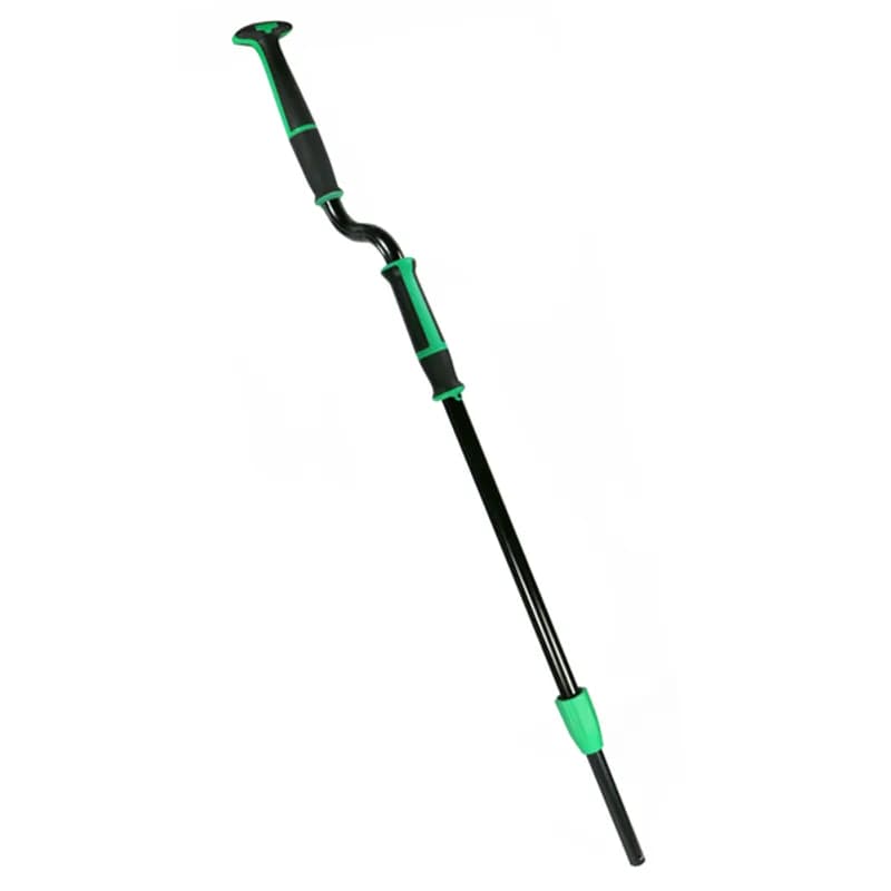 Excella Handle Black Green Adjustable Height 45IN - 65IN Offset Telescopic 1/Each