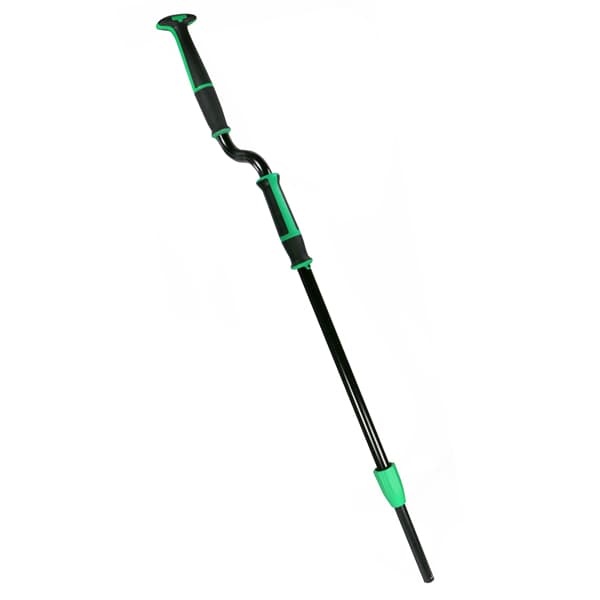 Excella Handle Black Green Adjustable Height 45IN - 65IN Offset Telescopic 1/Each