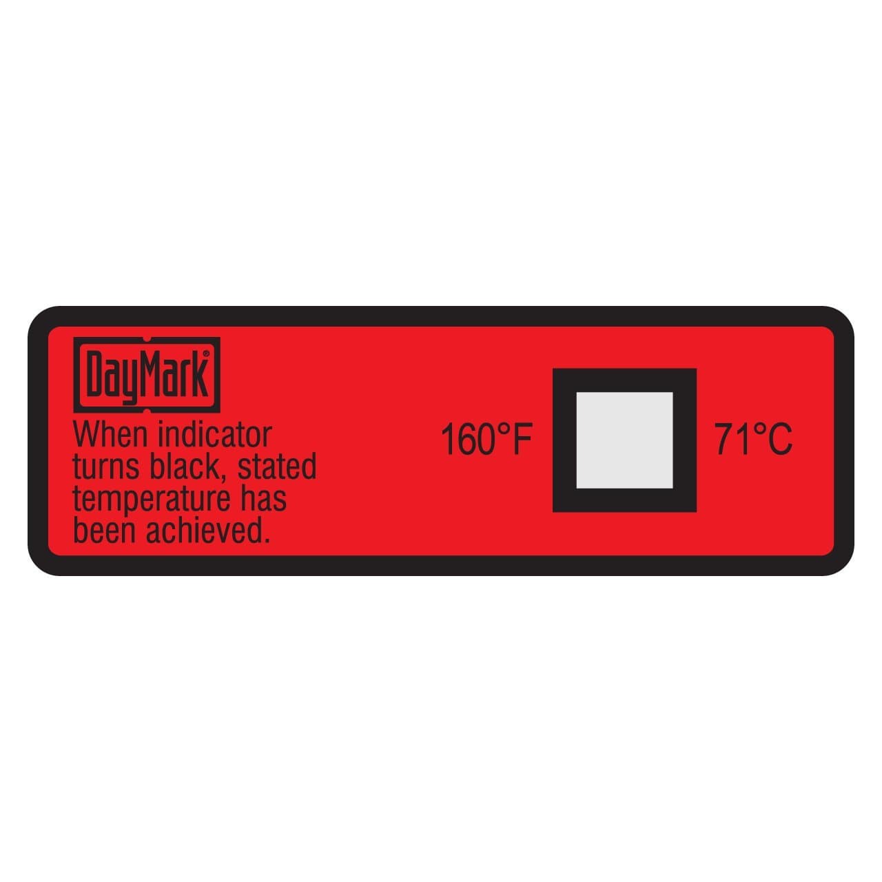 Dishwasher Temp Label Red 160 Degrees F 24/Pack