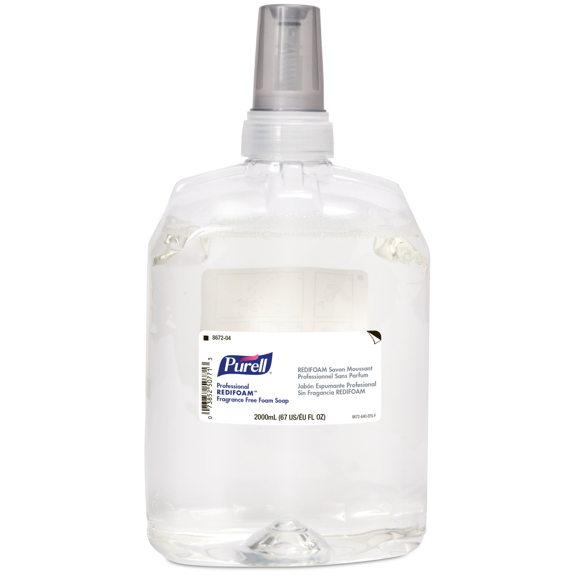 Purell® Professional REDIFOAM Hand Soap Foam 2000 mL 4.05X5.58X10.62 IN Fragrance Free Refill For CXR 4/Case