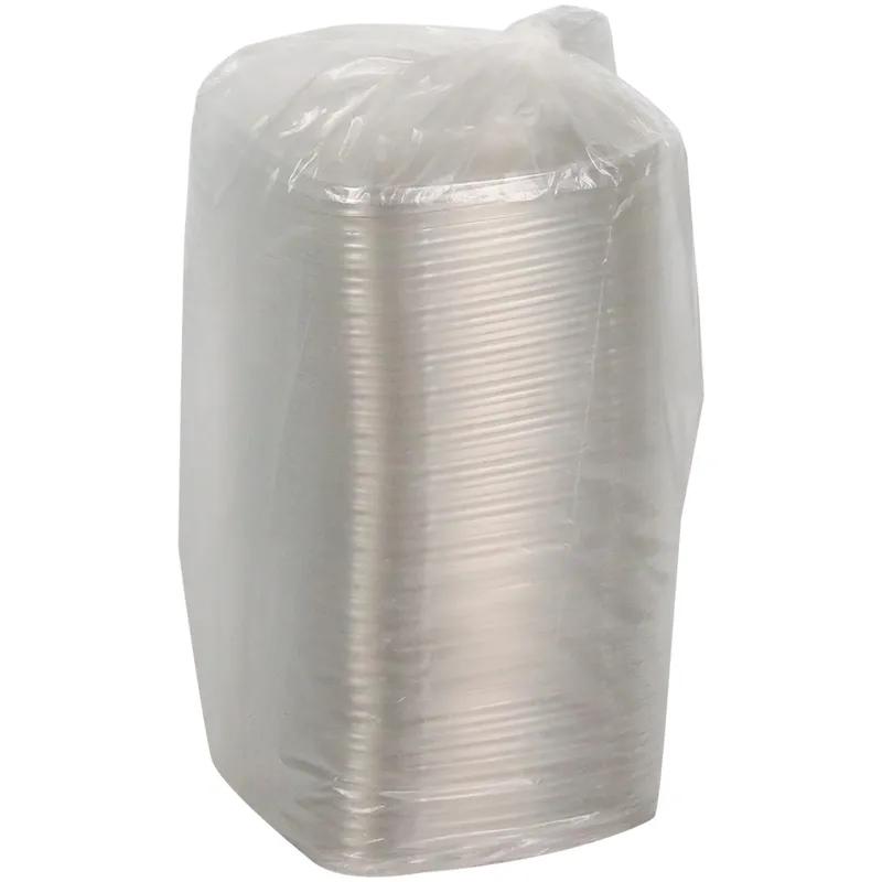 Lid Dome 7.375X7.375X0.83 IN RPET Clear Square For 24-32 OZ Bowl 300/Case