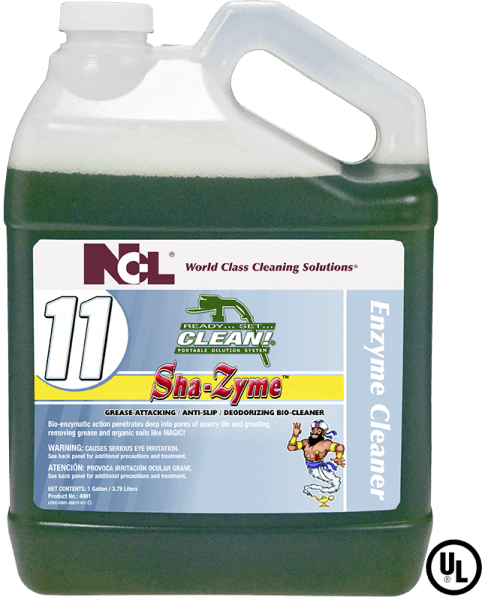 SHA-ZYME Pleasantly Fresh Floor Cleaner 1 GAL Daily Concentrate Enzymatic 4/Case