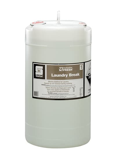 Clothesline Fresh® Laundry Break 1 Mild Scent Laundry Builder 15 GAL Alkaline Liquid 1/Each