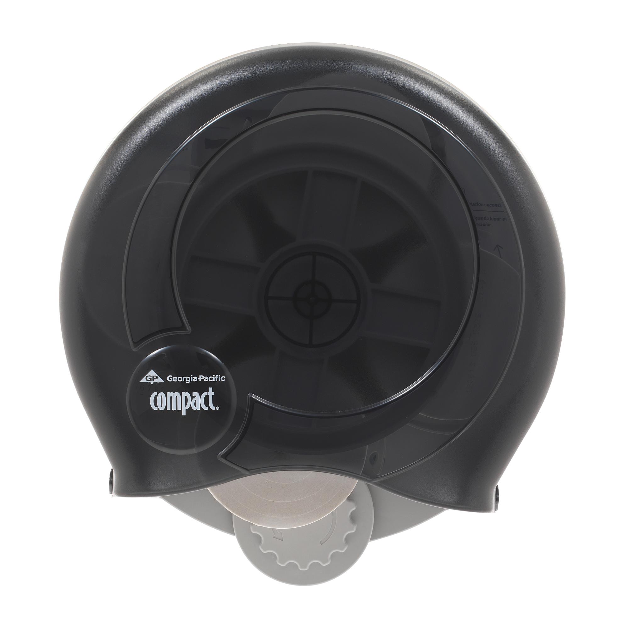 Compact® Toilet Paper Dispenser 5.5X14X13 IN Smoke High Capacity Coreless 4-Roll 1/Each