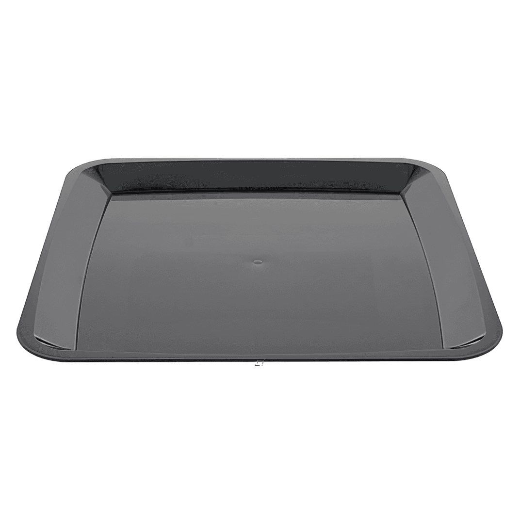 WNA Milan Serving Tray 12X12 IN Plastic Black Square 25/Case