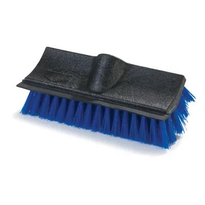 Carlisle Foodservice Products® Flo-Pac® Floor Brush 10 IN Plastic Polypropylene (PP) Blue With Squeegee 1/Each