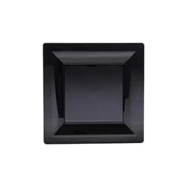 WNA Plate 8 IN PS Black Square 168/Case