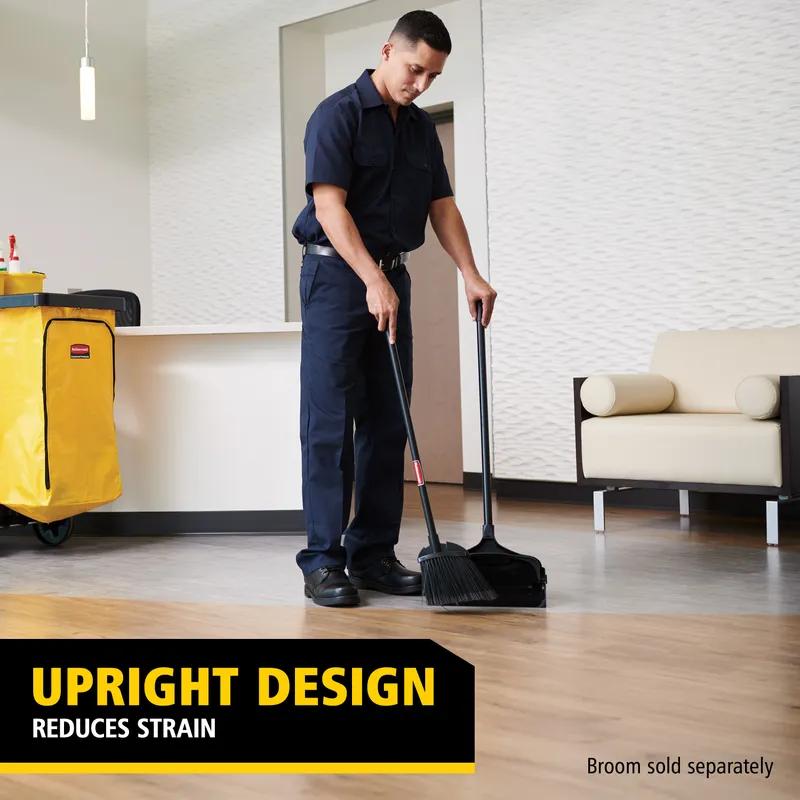 Executive Series™ Lobby Pro® Lobby Dust Pan Black Plastic Vinyl Coated 6/Case