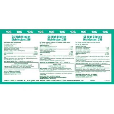 Green Solutions All Purpose Cleaner Ready to Use Solution Product Label Vinyl White 1/Each