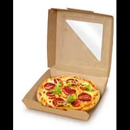 Bagcraft® Pizza Box Paper Natural Plain Fluted With Window 250/Case