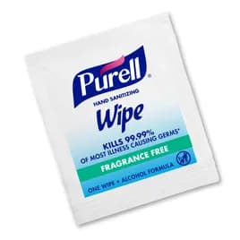 Purell® Hand Sanitizer Wipe 2.38X2.03X0 IN Individually Wrapped 1 Sheets/Pack 1000 Packs/Case 1000 Sheets/Case