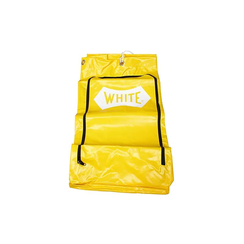 Janitorial Cleaning Cart Bag 25 GAL Yellow Vinyl 1/Each