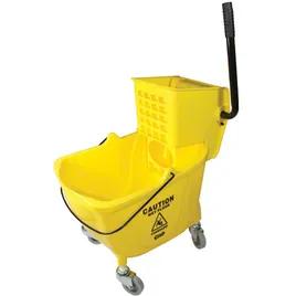 Impact® Value-Plus Mop Bucket & Wringer 26-35 QT Plastic Yellow Side Press 1/Each