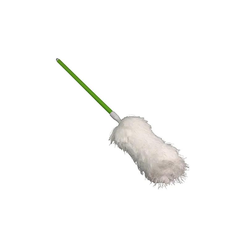 Impact® Duster Microfiber White Green Reusable 33-45 In Extension Handle 1/Each