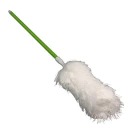 Impact® Duster Microfiber White Green Reusable 33-45 In Extension Handle 1/Each