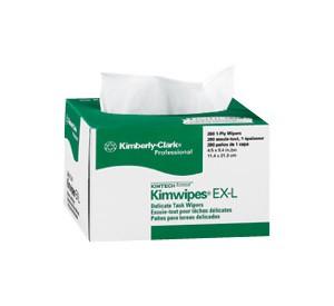 Kimtech™ Kimwipes Cleaning Wipe 4.39X8.2 IN 1 White Delicate 286 Count/Pack 60 Packs/Case 17160 Count/Case