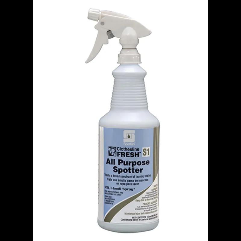 Clothesline Fresh® All Purpose Spotter S1 Unscented Laundry 1 QT Alkaline Liquid RTU 4/Case
