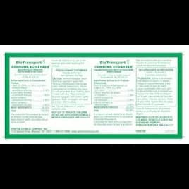 Biotransport Consume Eco-Lyzer Product Label Vinyl White 1/Each