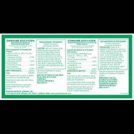 Biotransport Consume Eco-Lyzer Product Label Vinyl White 1/Each