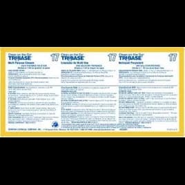 TriBase #17 Multi Purpose Cleaner Secondary Product Label Vinyl White 1/Each