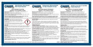 Orange Tough 40 Degreaser Product Label Paper 1/Each