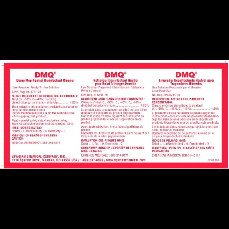 DMQ Product Label Paper 1/Each