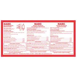 NABC Secondary Label Product Label 1/Each