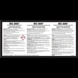SC-200 Heavy Duty Solvent Based Cleaner/Degreaser Product Label Paper 1/Each