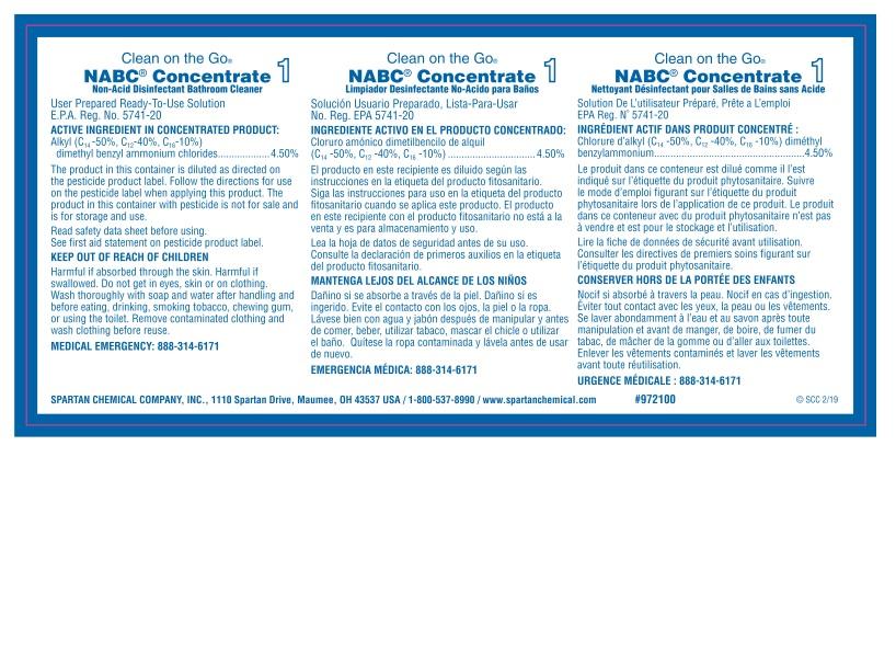#1 NABC Clean On The Go Product Label 1/Each