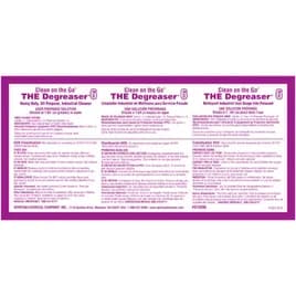 #6 Degreaser Clean On The Go Product Label 1/Each