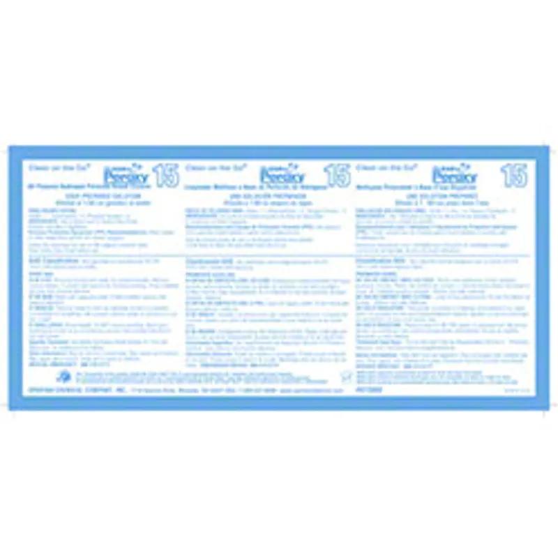 Clean on the Go Clean by Peroxy 15 Product Label Vinyl White 1/Each