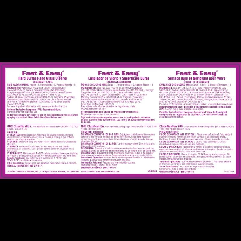 Fast and Easy Product Label Paper 1/Each