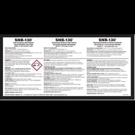 SNB-130 Degreaser Product Label Paper 1/Each