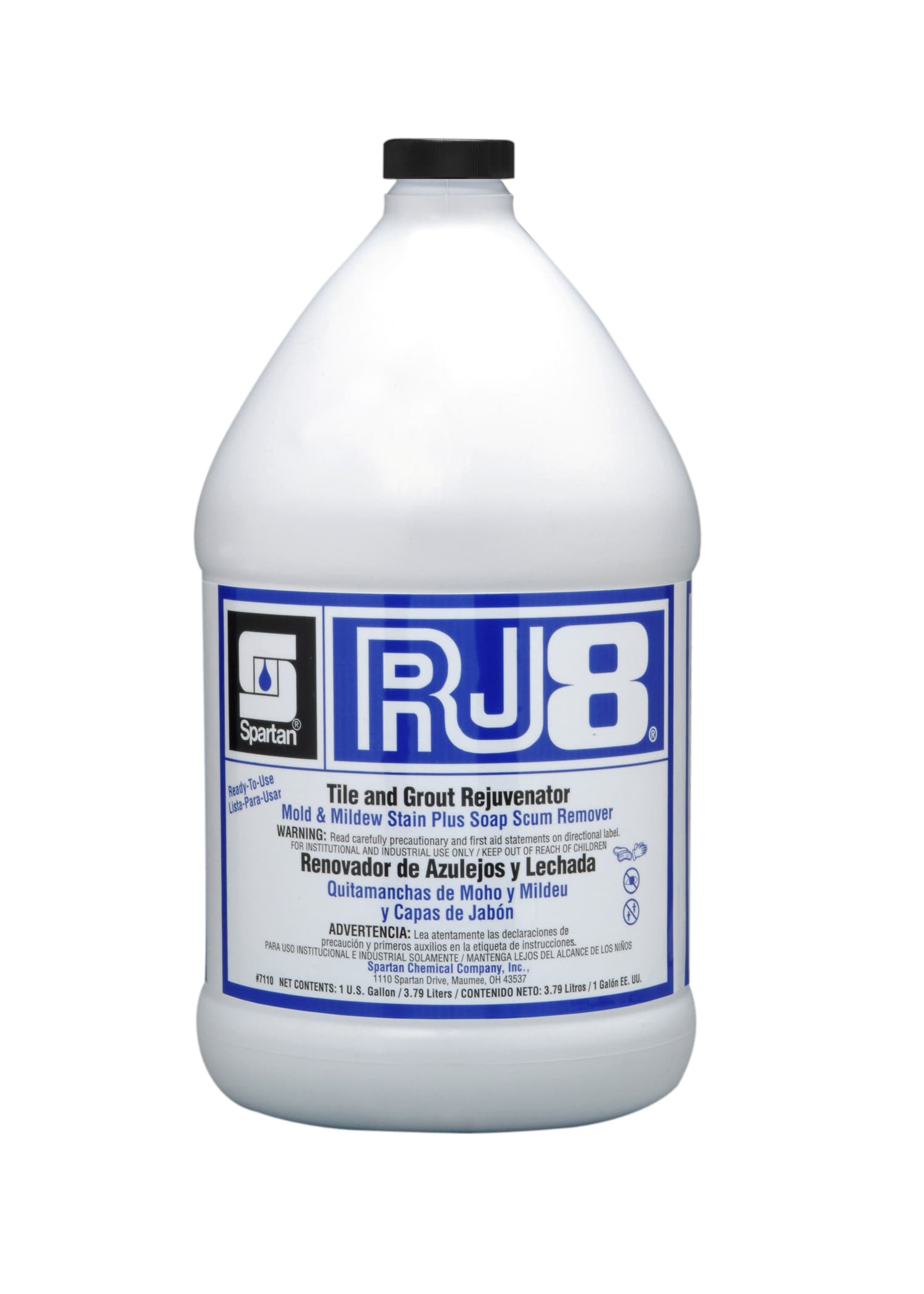 RJ8® Mint Tile & Grout Cleaner 1 GAL Multi Surface Alkaline RTU Rejuvenator 4/Case
