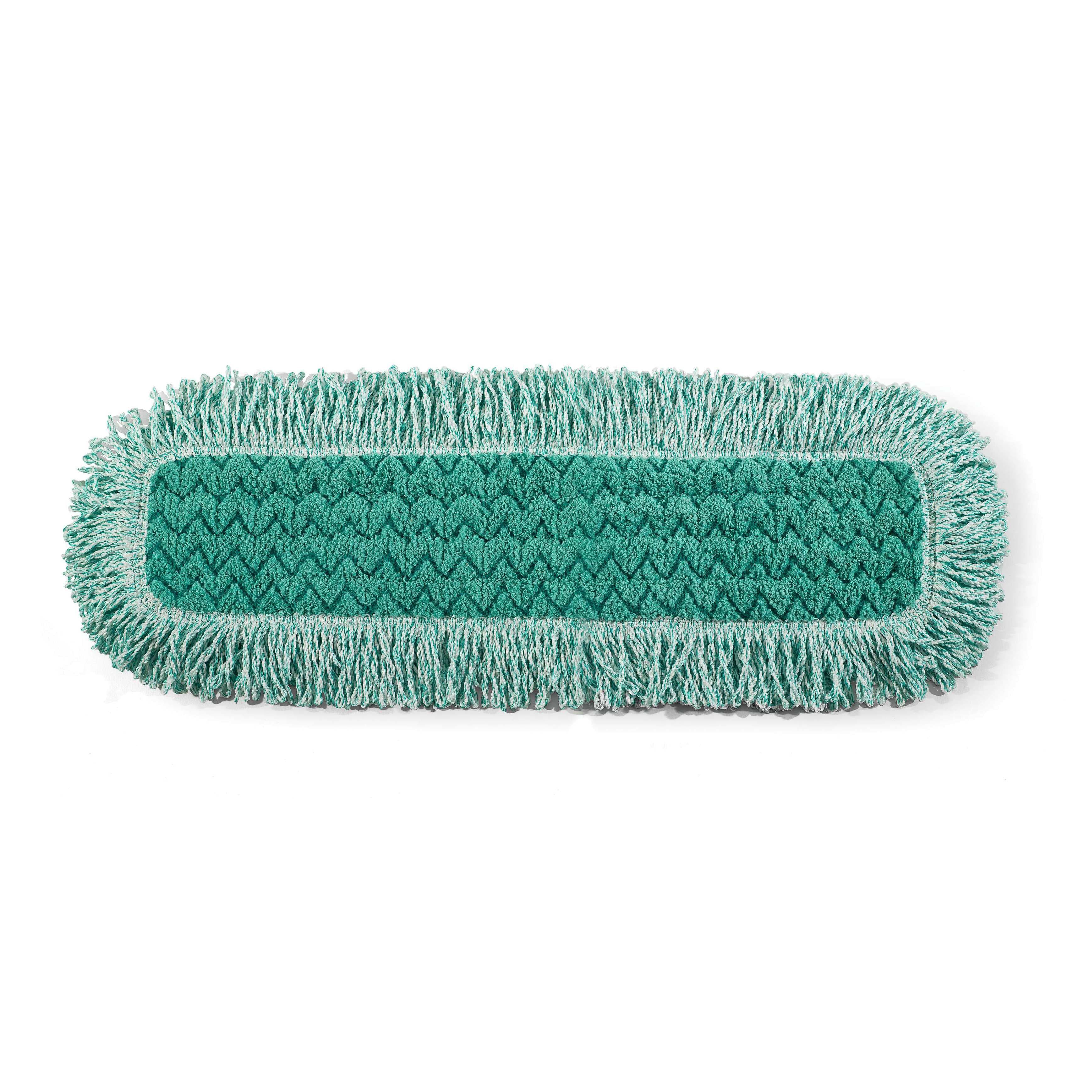 Hygen™ Dust Mop 24 IN Green Microfiber Fringed 6/Case