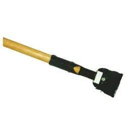 Mop Handle 64IN Natural Black Clip-On 180° Swivel 1/Each