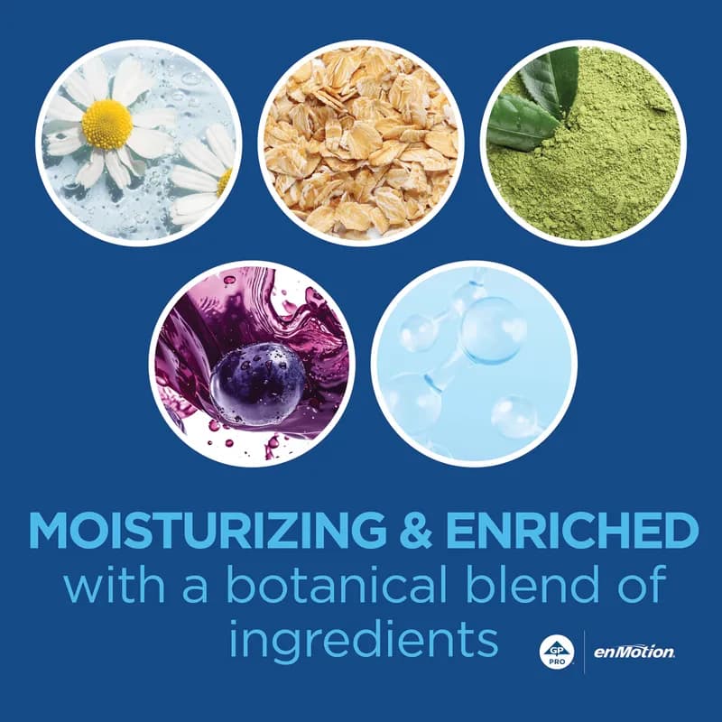 enMotion® Hand Sanitizer Foam 1000 mL Unscented Fragrance Free Clear Dye Free High Frequency 2/Case