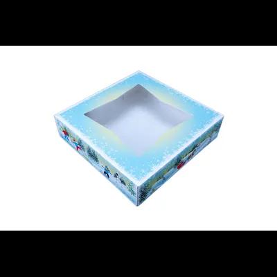 Bakery Box 10X10 IN Paperboard White Winter Wonderland 150/Case