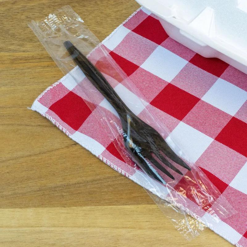 Fork PP Black Medium Weight Individually Wrapped 1000/Case