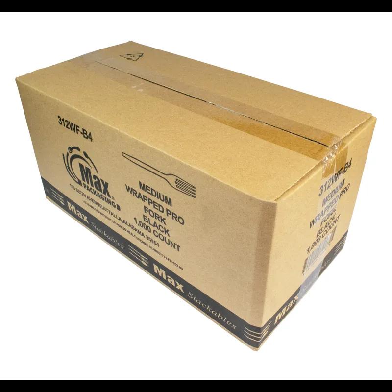 Fork PP Black Medium Weight Individually Wrapped 1000/Case