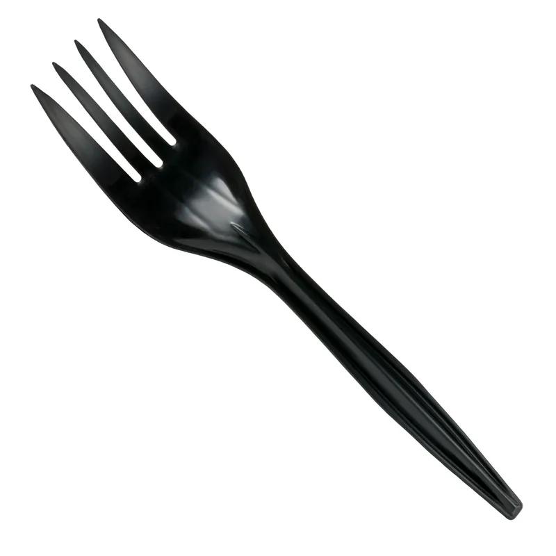 Fork PP Black Medium Weight Individually Wrapped 1000/Case
