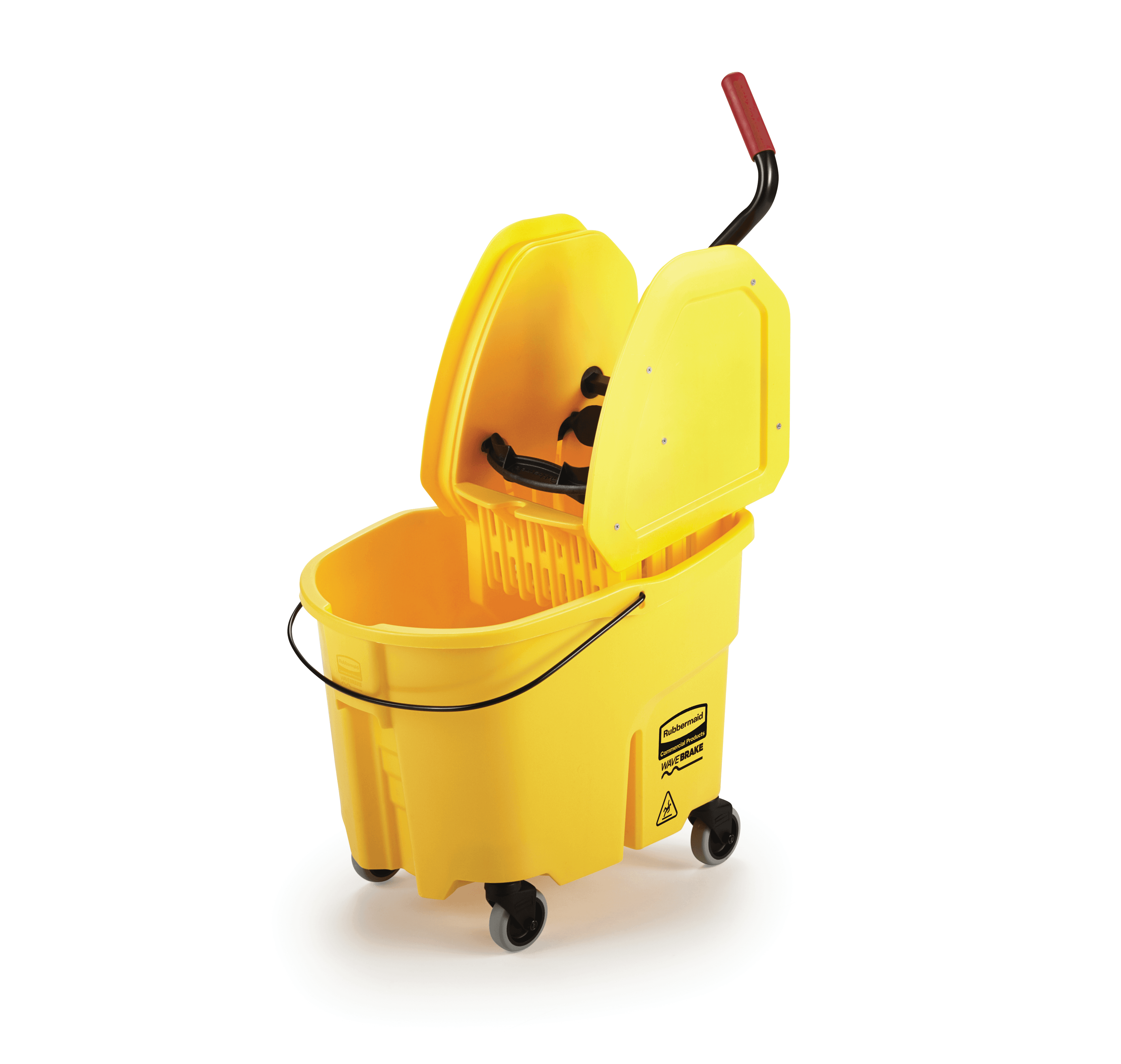 Mop Bucket & Wringer Plastic Yellow Combo 1/Each