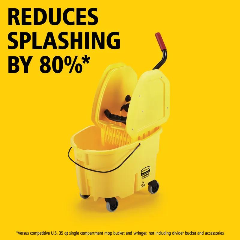 Mop Bucket & Wringer Plastic Yellow Combo 1/Each