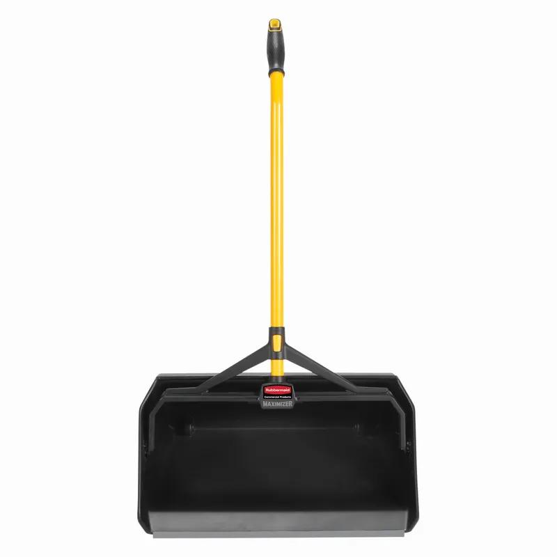 Maximizer™ Dust Pan Black Yellow Plastic Heavy Duty Oversized 1/Each