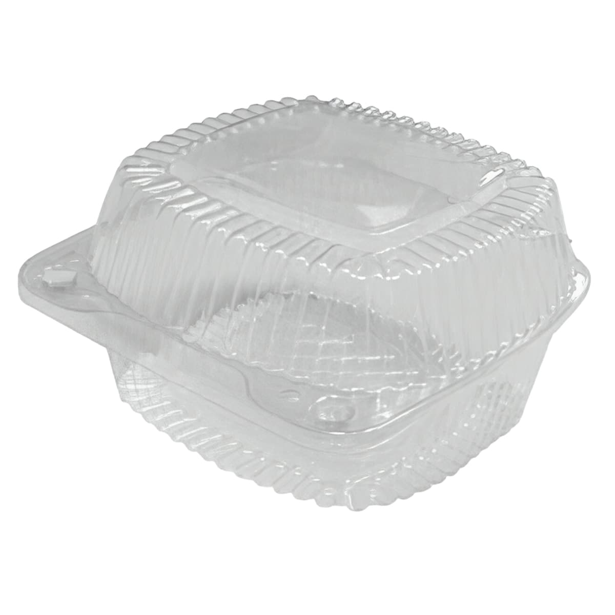 WNA Atrium Take-Out Container Hinged With Dome Lid Small (SM) 5X5X3.18 IN OPS Clear Square 500/Case