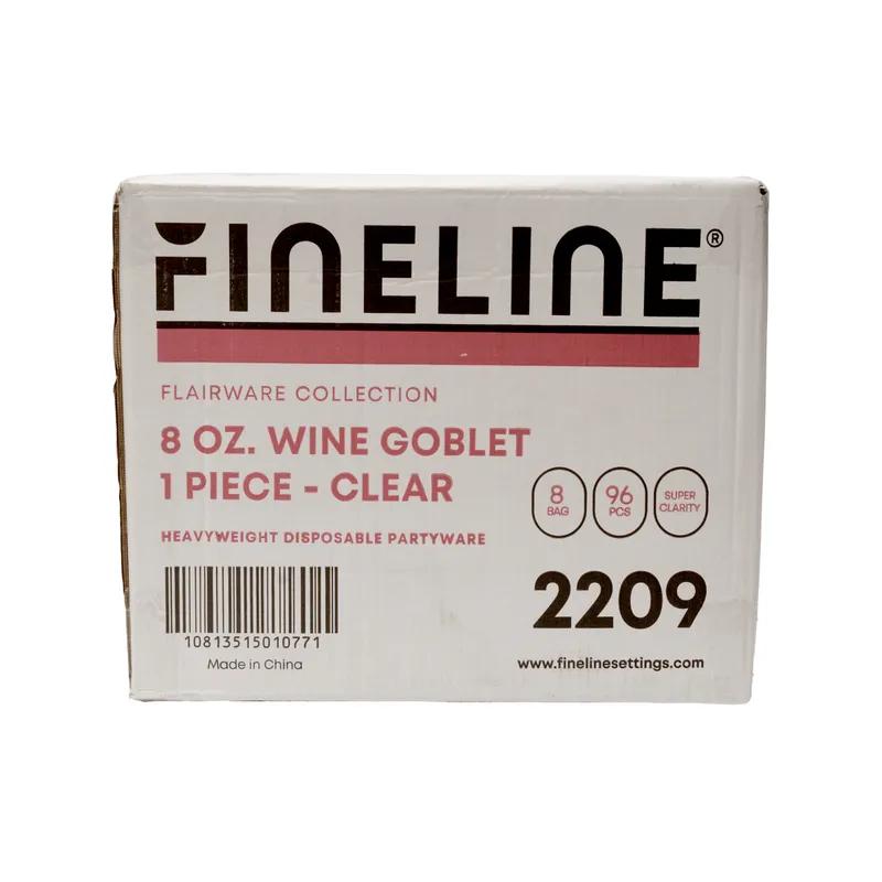 Flairware Cup Goblet Wine 8 OZ Plastic Clear 96/Case
