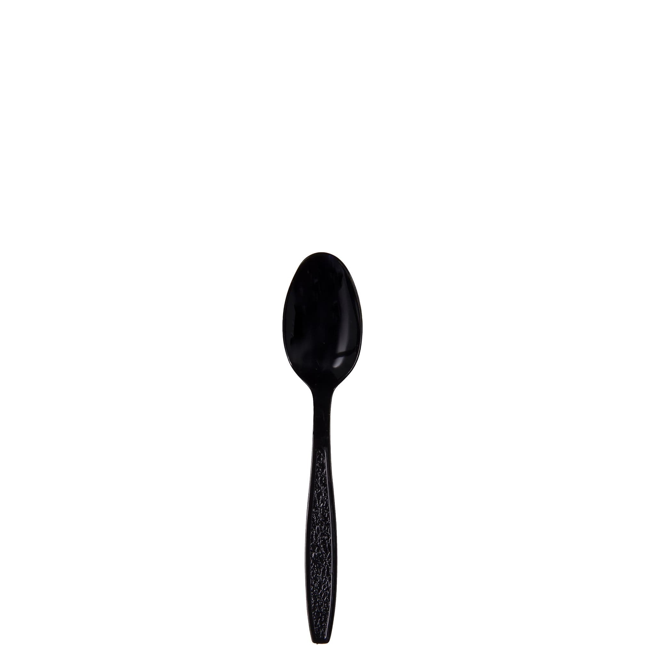 Solo® Guildware® Teaspoon 6.1 IN PS Black Extra Heavy Duty 1000/Case