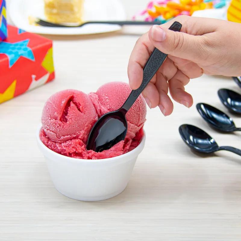 Solo® Guildware® Teaspoon 6.1 IN PS Black Extra Heavy Duty 1000/Case