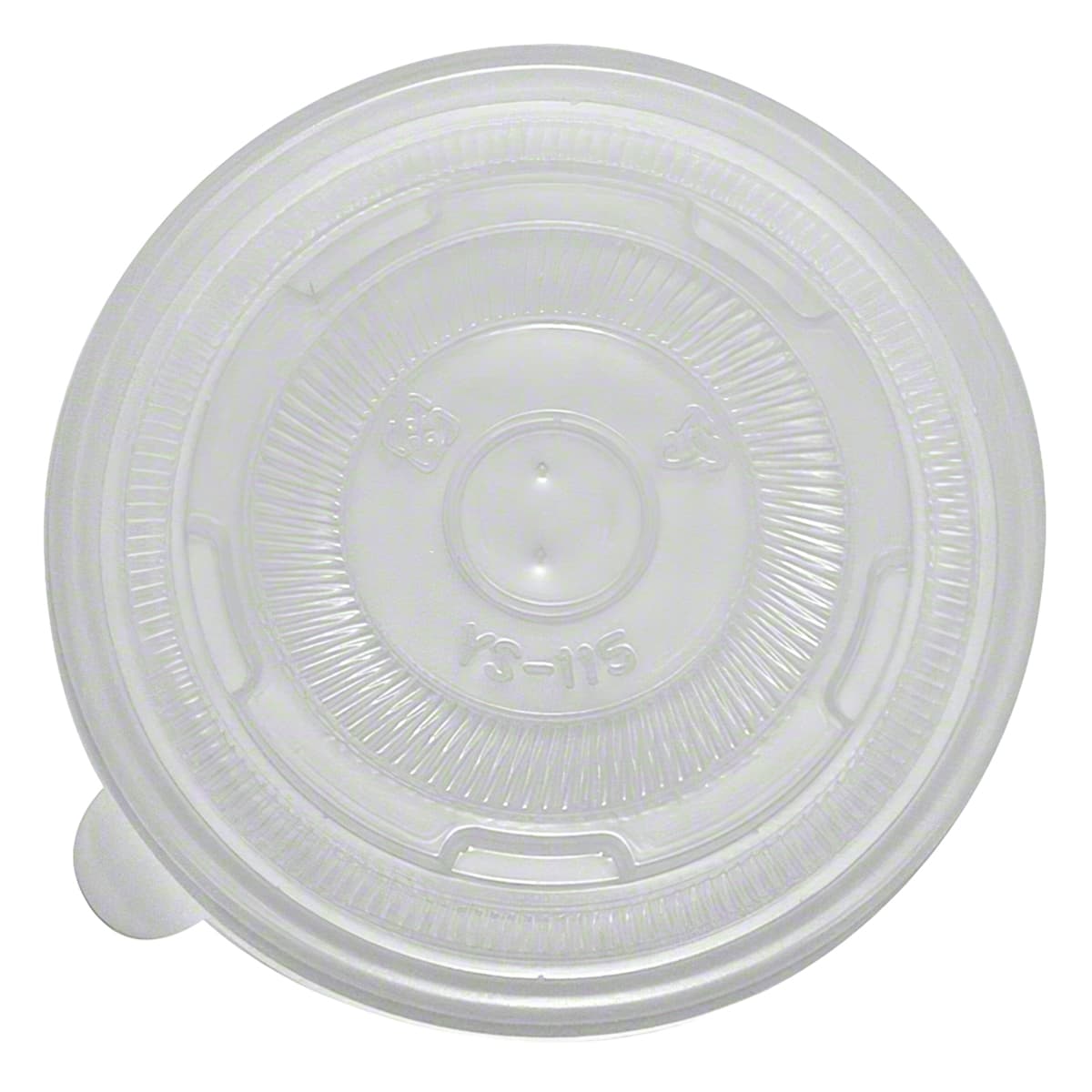 Lid Flat PP Translucent Round For 12-32 OZ Container 500/Case