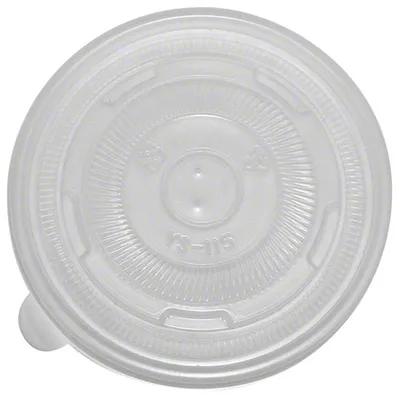 Lid Flat PP Translucent Round For 12-32 OZ Container 500/Case